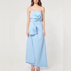 Elliatt Elegant Strapless Blue Dress